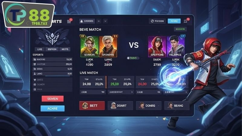 Cách truy cập lịch thi đấu Esports TP88